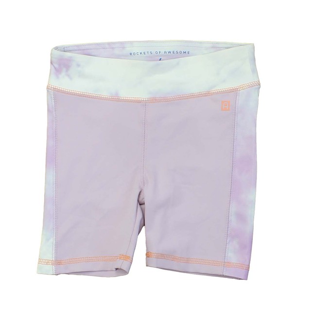 Rockets Of Awesome Purple | White Athletic Shorts 6 Years 