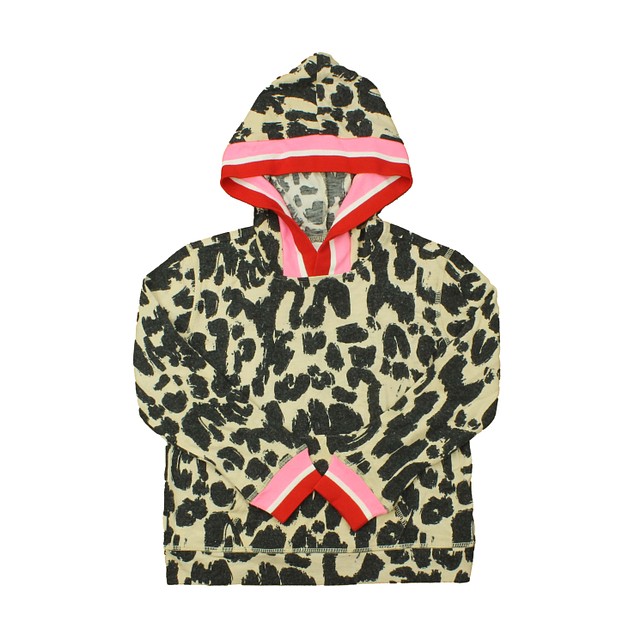 Rockets Of Awesome Cheetah Print | Red | Pink Hoodie 7 Years 