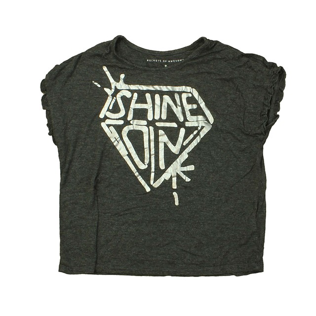 Rockets Of Awesome Grey | Silver T-Shirt Big Girl 