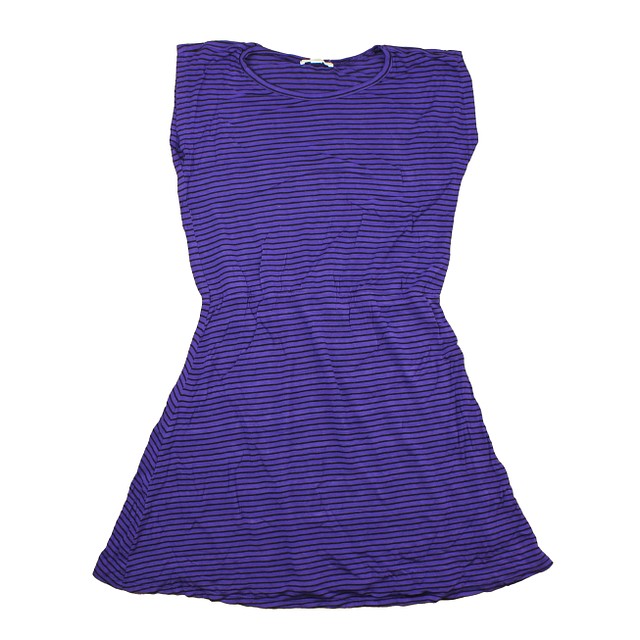 Rockets Of Awesome Purple | Black | Stripes Dress 8 Years 