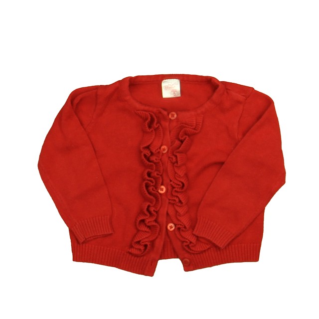 Ruffle Butts Red Cardigan 18-24 Months 