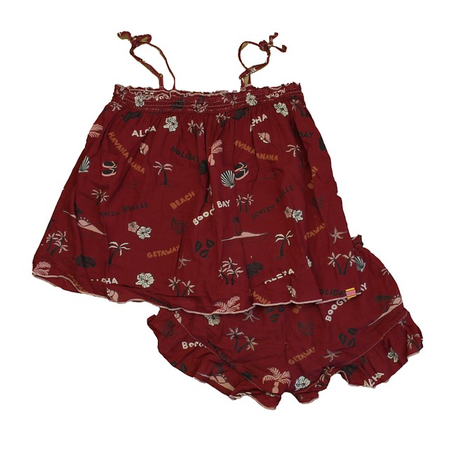 Scotch & Soda 2-pieces Maroon Palm Trees Apparel Sets 14 Years 
