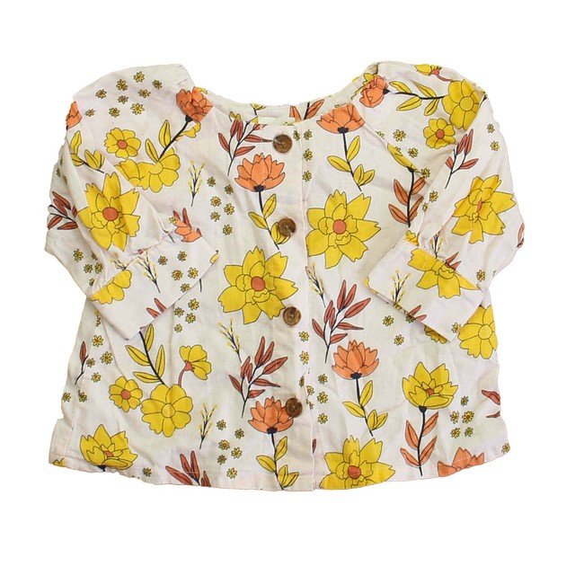 Seed Pink | Yellow Floral Blouse 2T 