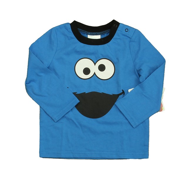 Sesame Street Blue Cookie Monster Long Sleeve T-Shirt 18 Months 