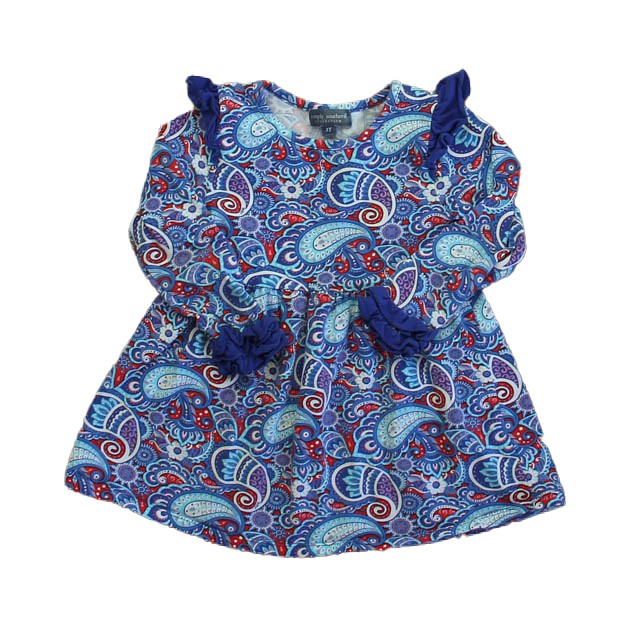 Simply Southern Blue | Red Paisley Dress 3T 