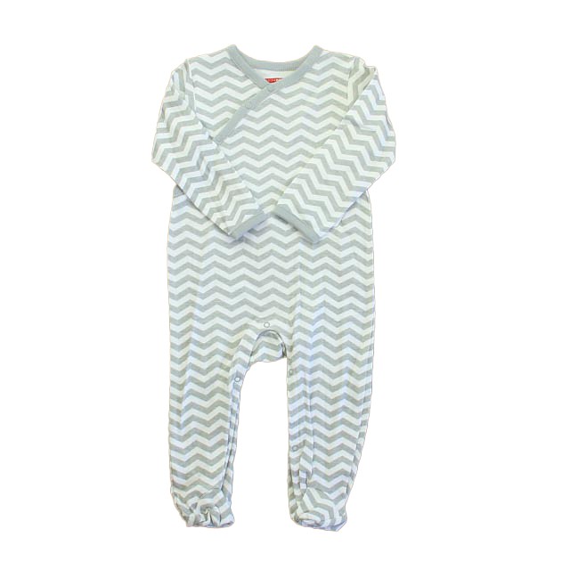 Skip Hop Gray | White 1-piece footed Pajamas 9 Months 