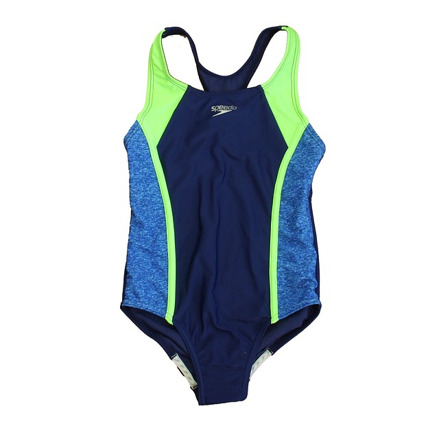 Speedo Blue | Green 1-piece Swimsuit 6 Years 