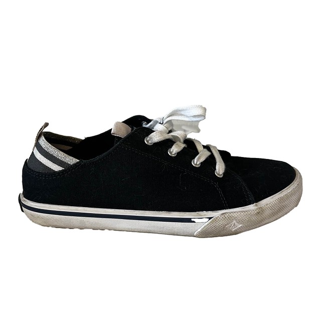 Sperry Black | Silver Sparkle Sneakers 4 Youth 