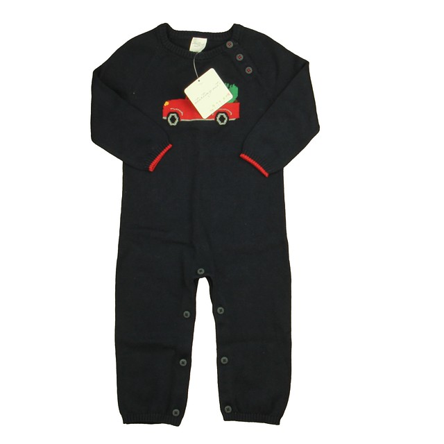 Starting Out Navy | Red Christmas Tree Long Sleeve Outfit 18 Months 
