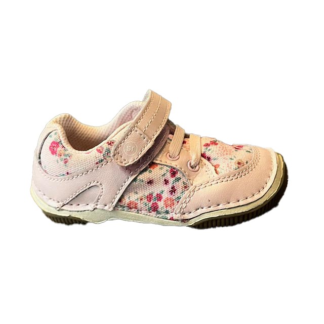 Stride Rite Pink Floral Shoes 5.5 Wide 
