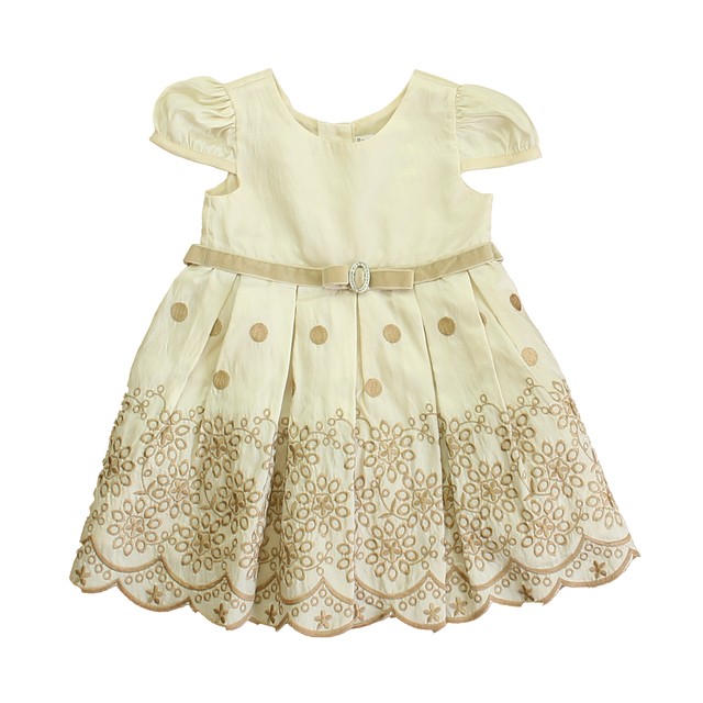 Sweet Heart Rose Beige | Brown Special Occasion Dress 12 Months 