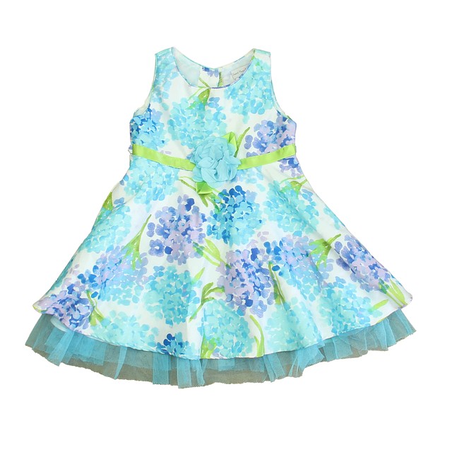 Sweet Heart Rose Blue | Purple Floral Special Occasion Dress 2T 