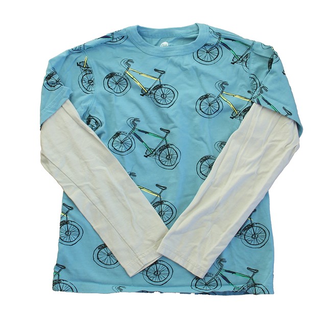 Tea Blue Bicycles Long Sleeve T-Shirt 10 Years 