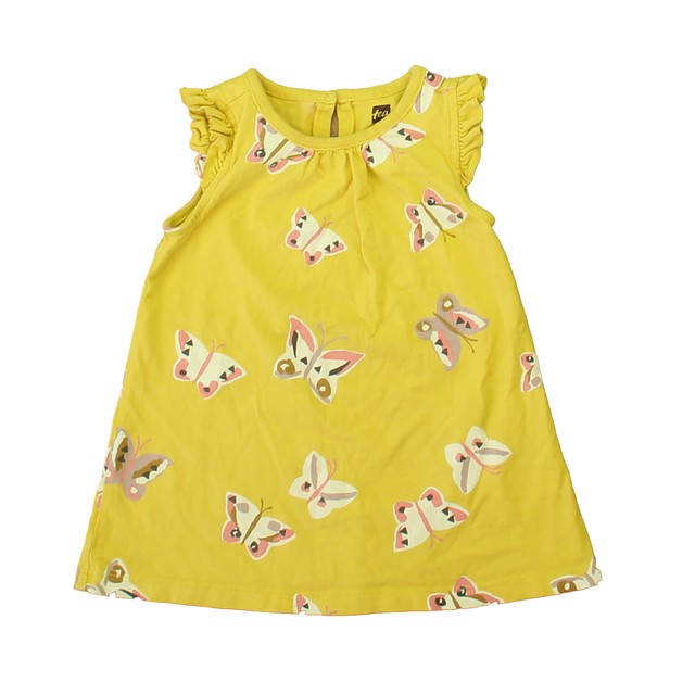 Tea Yellow Butterflies Dress 12-18 Months 
