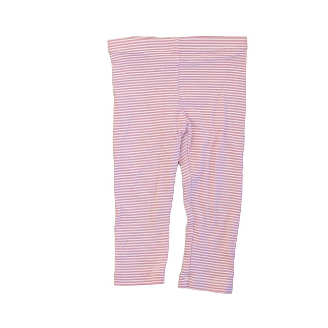 Tea Pink Stripe Leggings 4T 