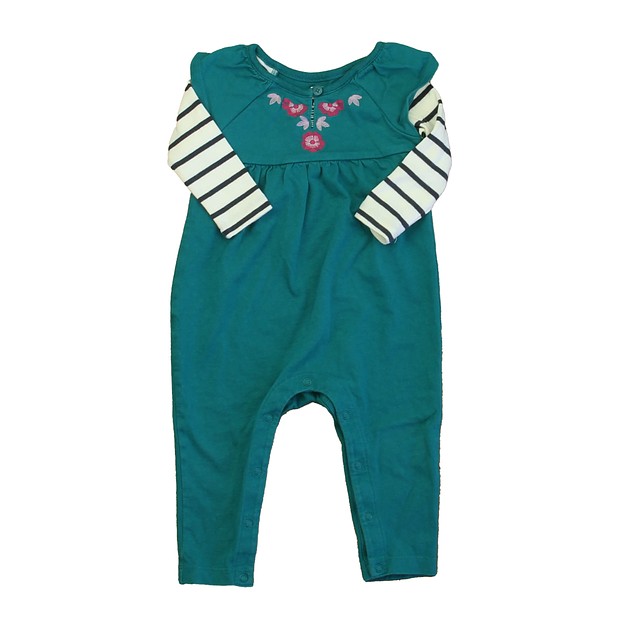 Tea Turquoise Long Sleeve Outfit 6-9 Months 