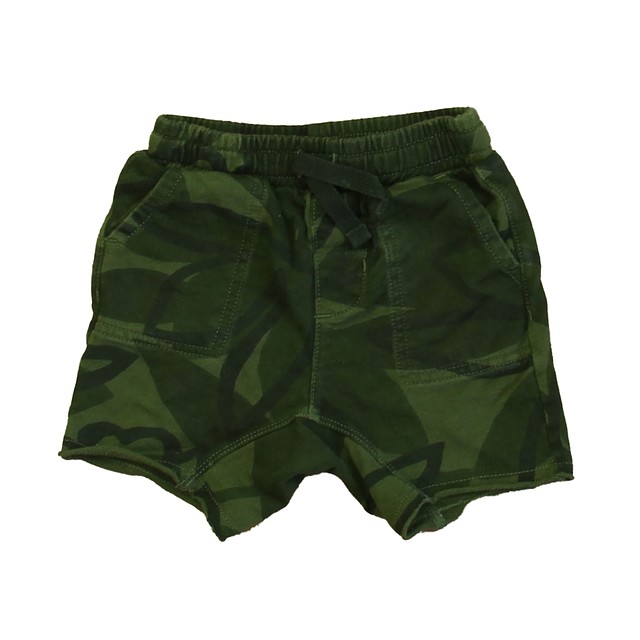 Tea Green Camo Shorts 9-12 Months 