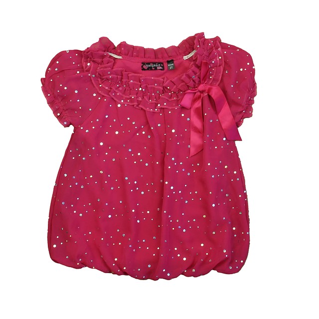 Tempted Girls Pink Blouse 2T 