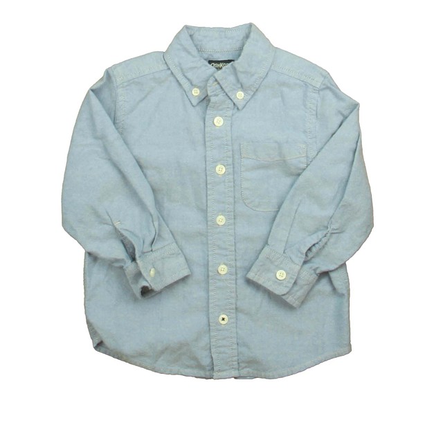 The Children's Place Blue Button Down Long Sleeve 3T 