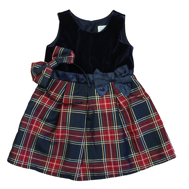 The Children's Place 2-pieces Navy | Red| Green Plaid Special Occasion Dress 3T 