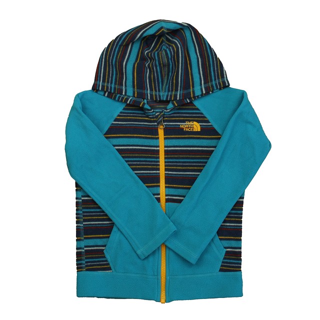 The North Face Turquoise Stripe Fleece 5T 