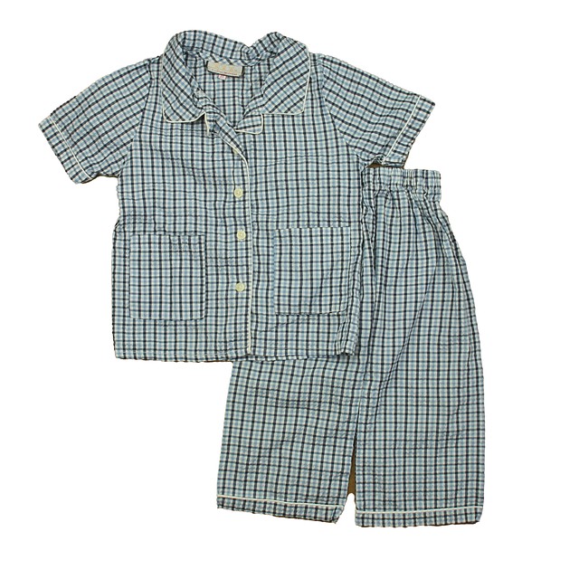 Three Little Chickens 2-pieces Blue Plaid Apparel Sets 2T 