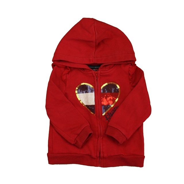 Tommy Hilfiger Red Heart Hoodie 24 Months 