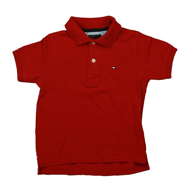 Tommy Hilfiger Red Polo Shirt 4T 