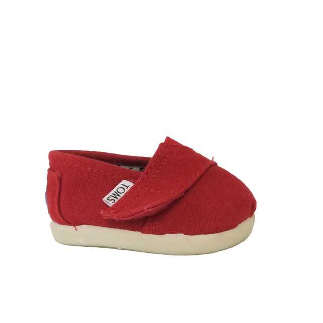 Toms Red Shoes 2 Infant 