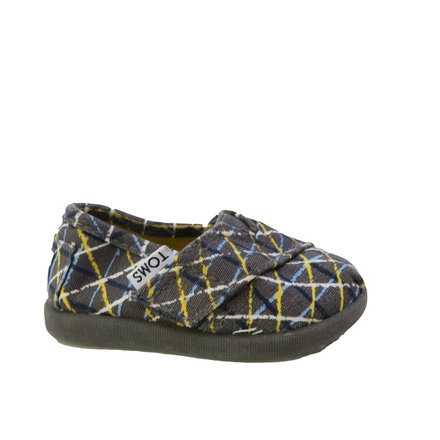 Toms Gray | White | Yellow Shoes 5 Toddler 