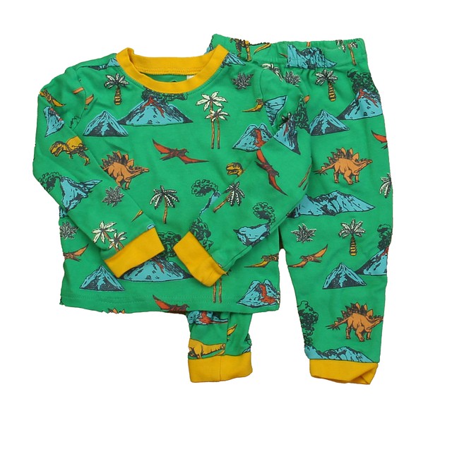 Tucker + Tate 2-pieces Green Dinosaurs 2-piece Pajamas 2T 