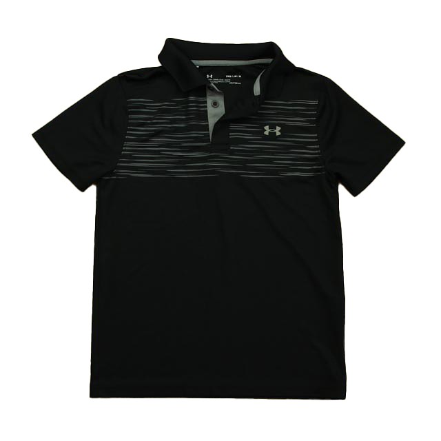 Under Armour Black Polo Shirt 10-12 Years 