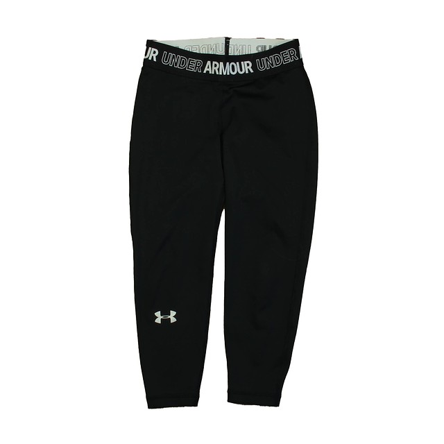 Under Armour Black Athletic Pants 6-7 Years 