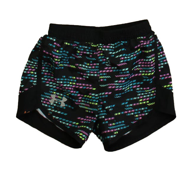 Under Armour Black Multi Athletic Shorts 6 Years 