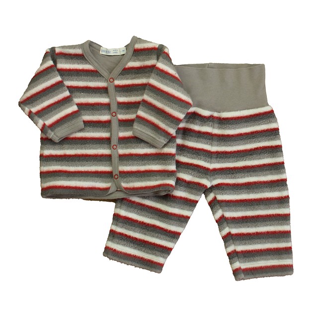 Under the Nile 2-pieces Gray Stripe Apparel Sets 6-9 Months 