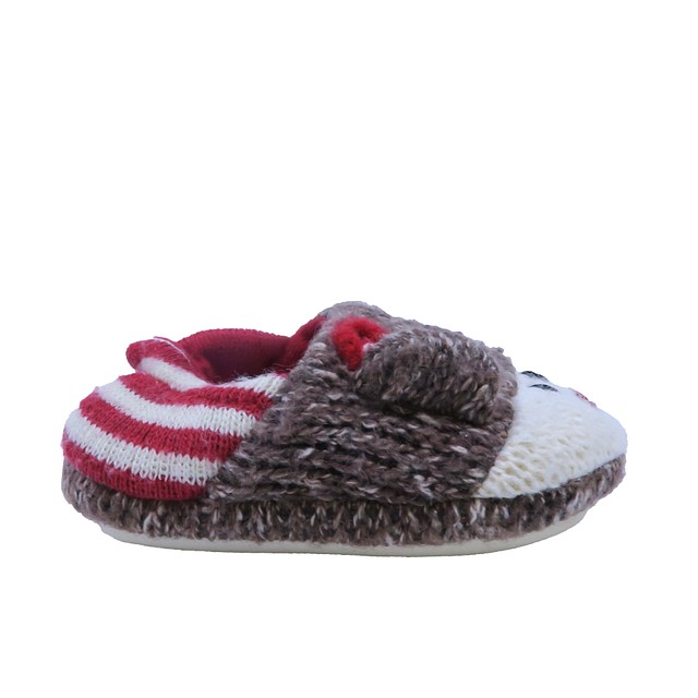 Unknown Brand Brown | Red Bear Slippers 12 - 18 Months 