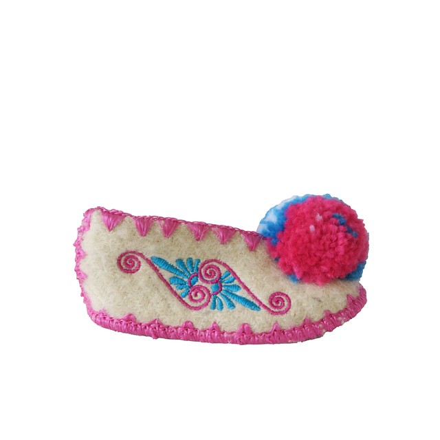 Unknown Brand Ivory | Pink | Blue Slippers 4-5 Toddler 