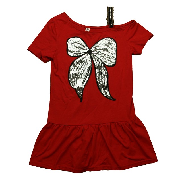 Unknown Brand Red | Gold Bow Dress 6-7 Years 