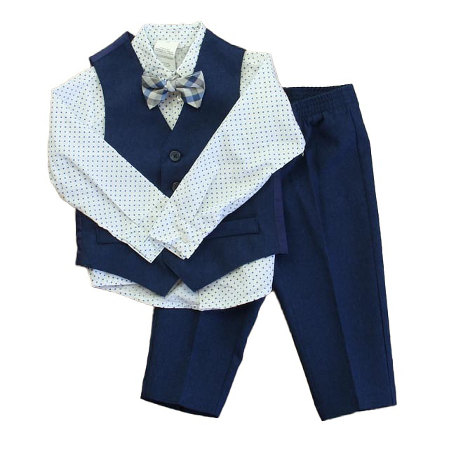 Van Heusen 4-pieces Blue | White Special Occasion Outfit 2T 