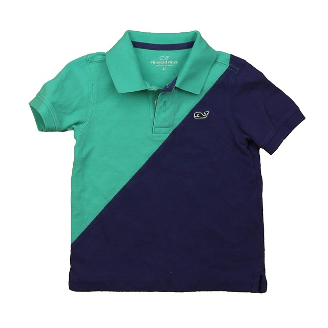 Vineyard Vines Turquoise | Blue Polo Shirt 2T 