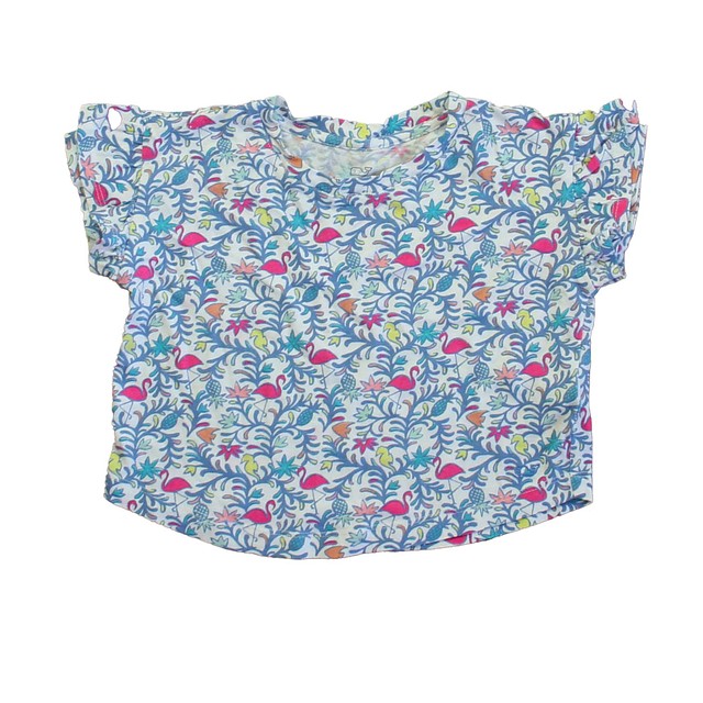 Vineyard Vines White | Blue | Pink Flamingos T-Shirt 4T 