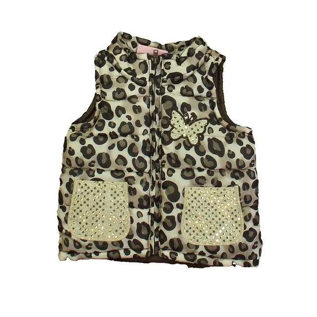 Young Hearts Leopard | Gold Butterfly Vest 12 Months 