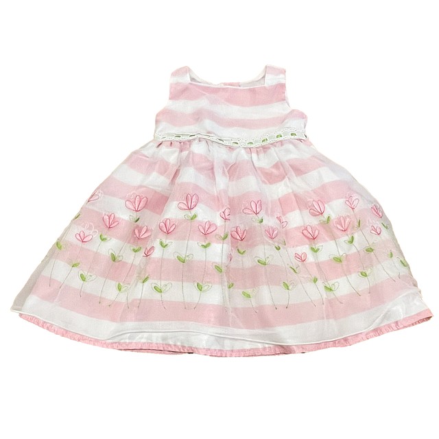 Youngland Pink Stripe Dress 5T 