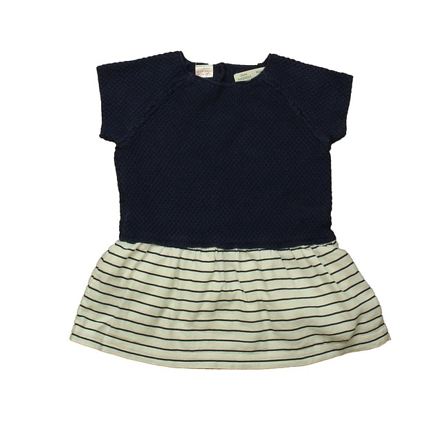 Zara Navy Stripe Dress 12-18 Months 