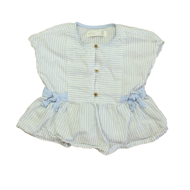 Zara White | Blue Stripe Blouse 18-24 Months 