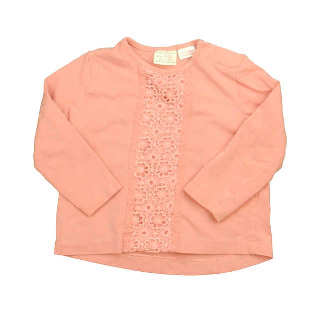 Zara Pink Long Sleeve T-Shirt 9-12 Months 